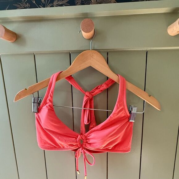 Helen Jon Halter Bikini Top in Coral - Small - Picture 1 of 7